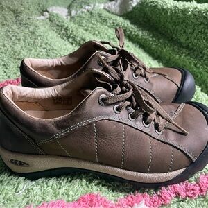KEEN PRESIDIO brown Leather oxford sneaker size 6.5